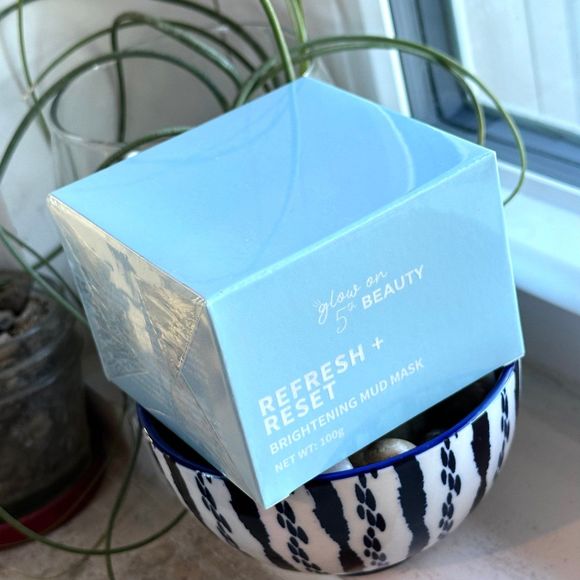 NIB Glow On 5th REFRESH + RESET Brightening Ginger Mud Mask Hydration Radiance - Picture 2 of 7